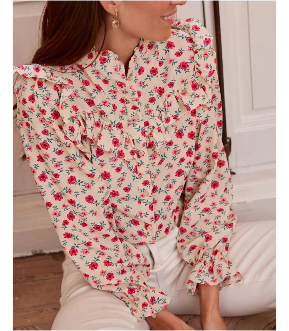 Blusa Flores Volania