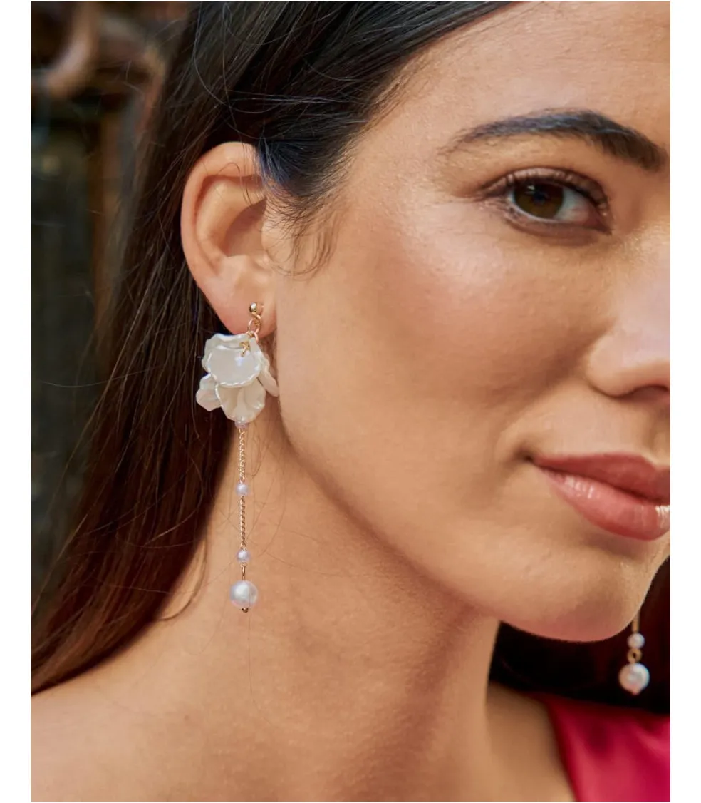 Pendientes Largos Perlas