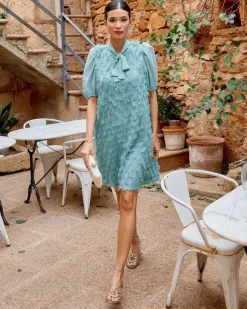 Vestido Lazada Flecos Moni